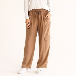 Madewell Cargo Light Umber Brown Straight Leg Pants Size X-Small NWT